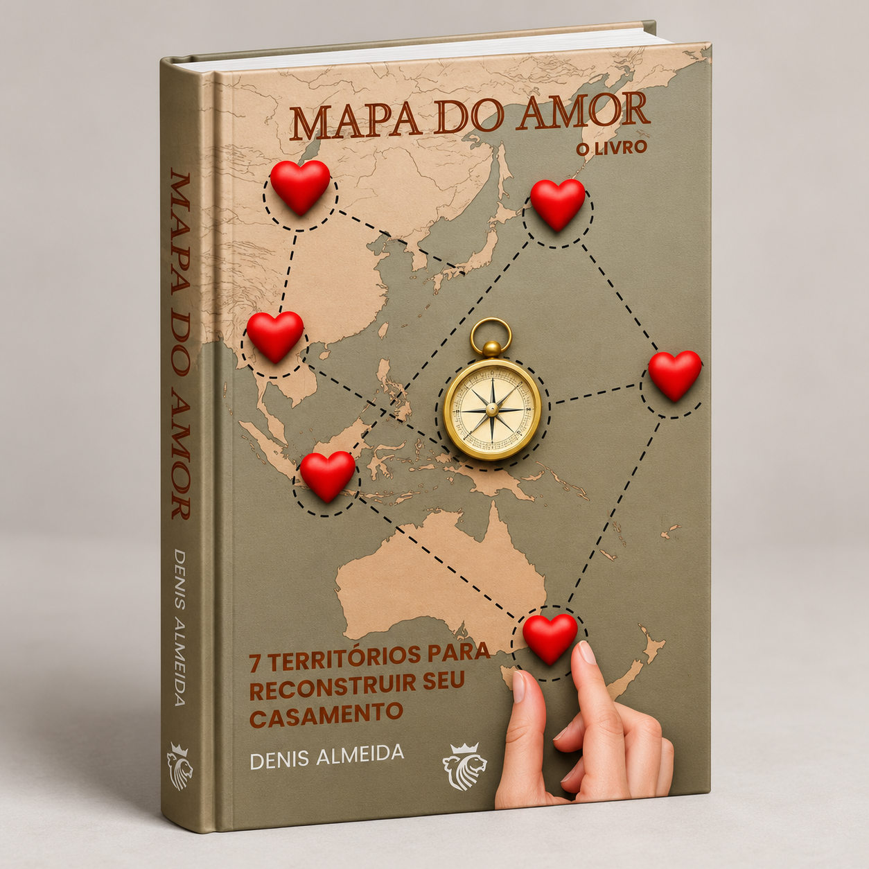 Mockup do livro Mapa do Amor
